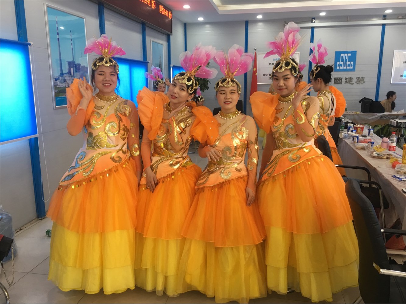 公司员工参加中建三局二公司活动表演视频